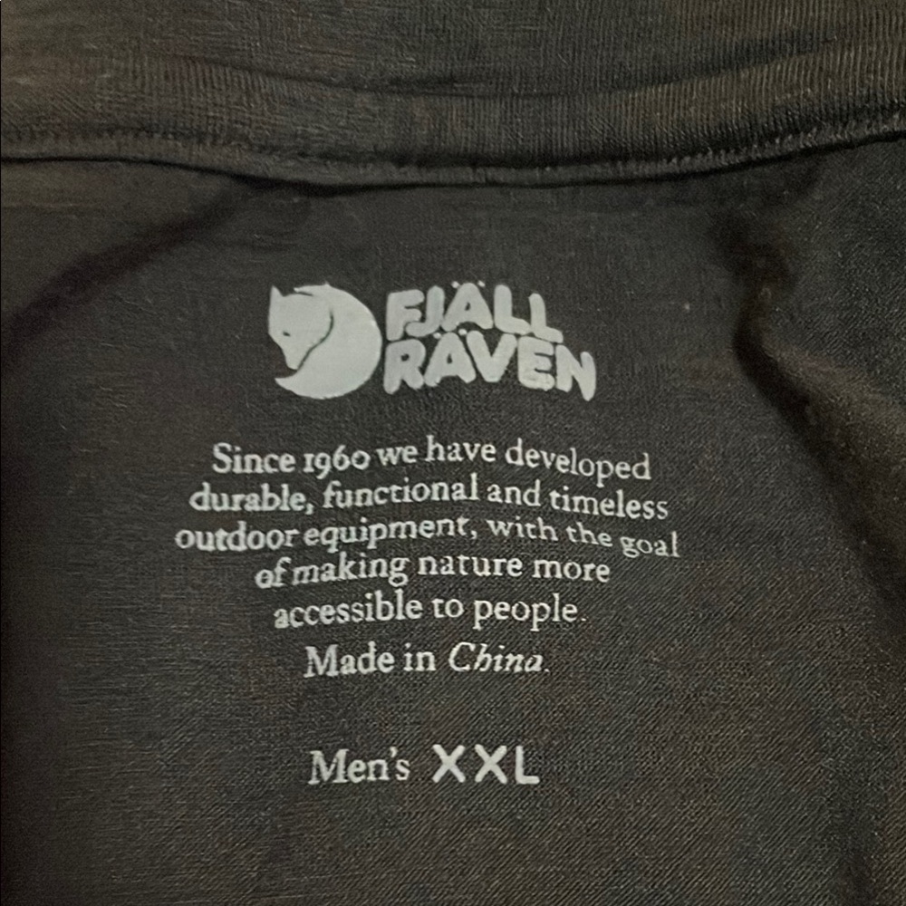 Fjällräven dark blue Wool T-Shirt XXL